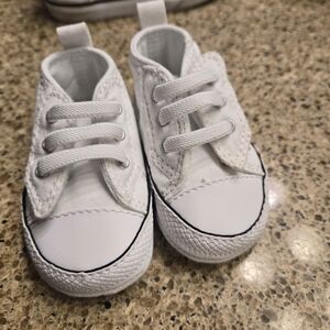 Chic White Kids Sneakers